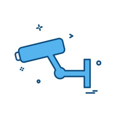 CCTV kamera simge tasarlamak vektör