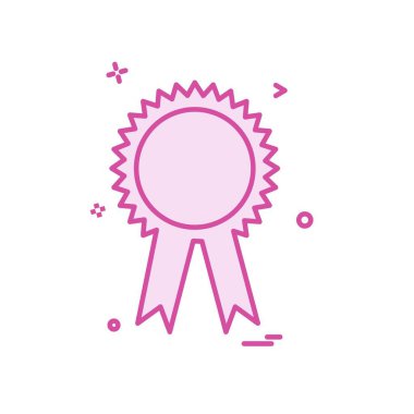 Rozet simgesi tasarım vektörü