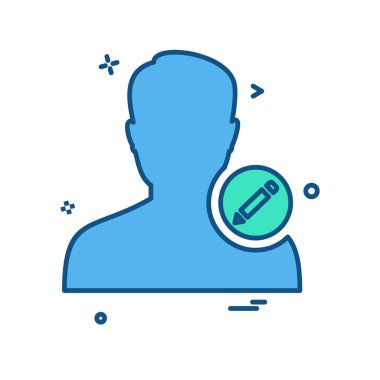 Avatar erkek simge tasarım vektörü