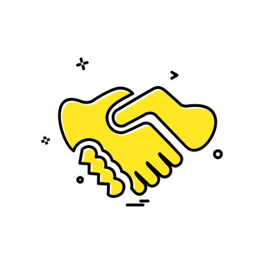 El sıkışma simgesi tasarım vektörü