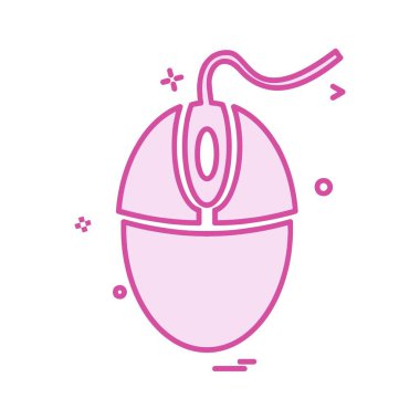 Bilgisayar fare düz simge vektör çizim 