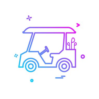 Golf simge tasarlamak vektör