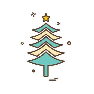 Ağaç simgesi tasarım vektörü