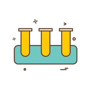 test tübü ikon vektör tasarımı