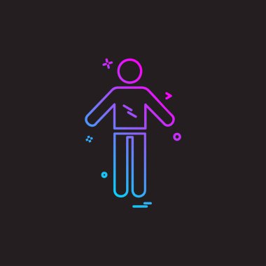 Sporcu simge tasarlamak vektör 