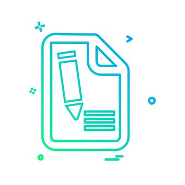 Dosya simgesi tasarım vektörü