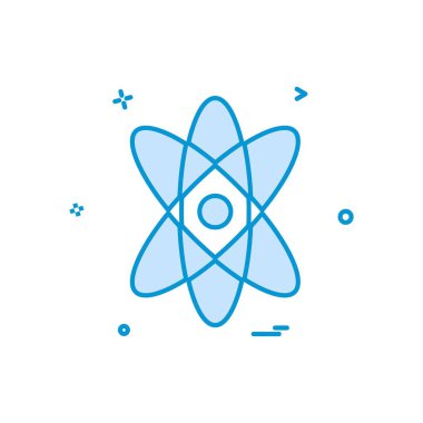 Nükleer simge tasarlamak vektör 