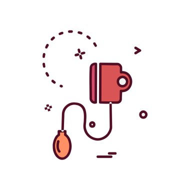 Tıbbi simge tasarım, renkli vektör çizim