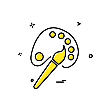 Simge tasarım vektörünü boya