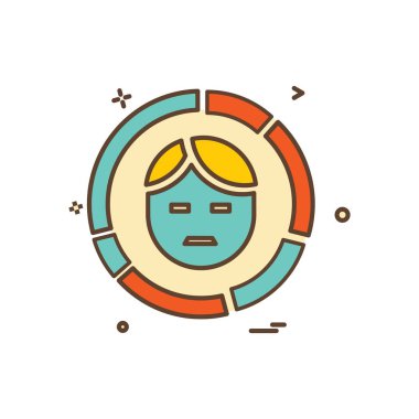 Avatar simge tasarlamak vektör