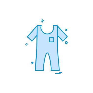 Giysi simgesi tasarım vektörü