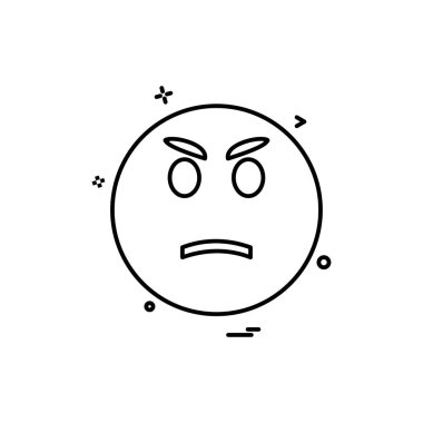 Emoji simgeleri tasarım vektörü 