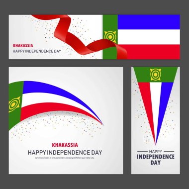 Khakassia bağımsızlık günün kutlu olsun afiş ve arka plan belirleme