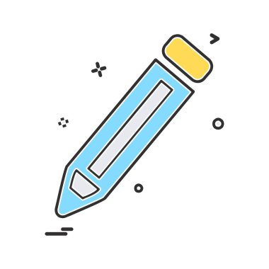 Kalem simgesi tasarım vektörü 