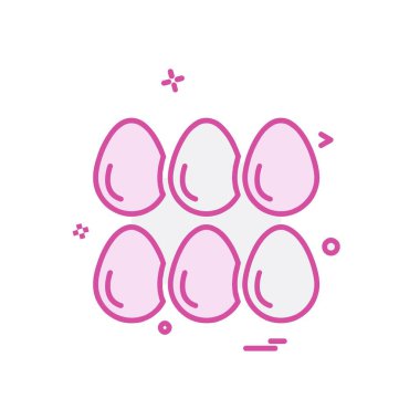 Yumurta simge tasarlamak vektör