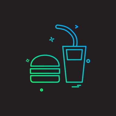 Gıda simge tasarlamak vektör