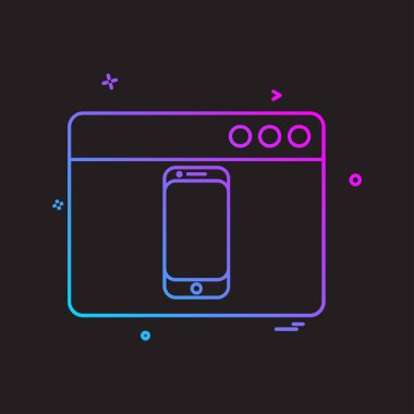 Web yerleşim simgesi tasarım vektörü