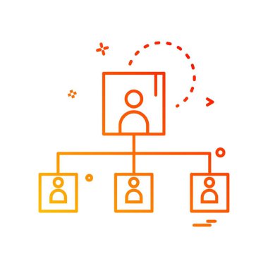 Ağ simgesi tasarım vektörü