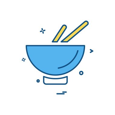 Bowl simge tasarım vektörü