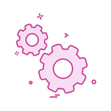 Dişli simge tasarlamak vektör