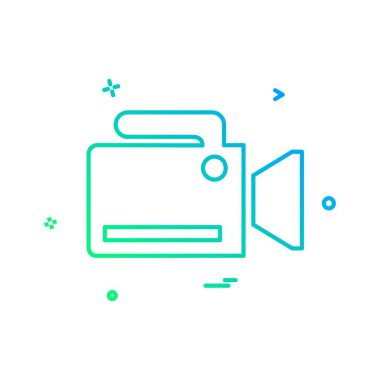 Kamera simgesi tasarım vektörü