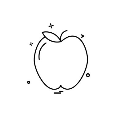 Meyve simgesi tasarım vektörü