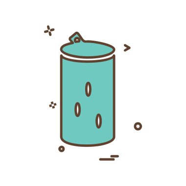 İçki simgesi tasarım, renkli vektör çizim 