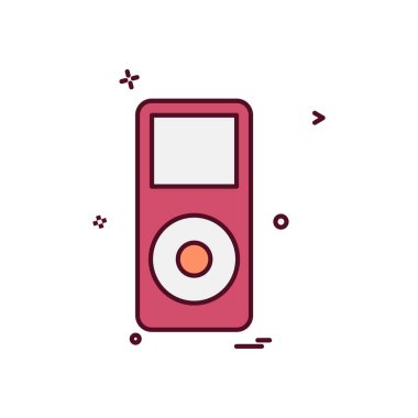 Hoparlör simgesi tasarım, renkli vektör çizim 