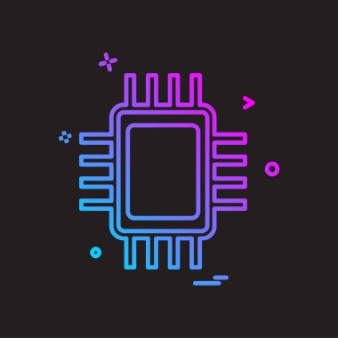 IC simge tasarlamak vektör