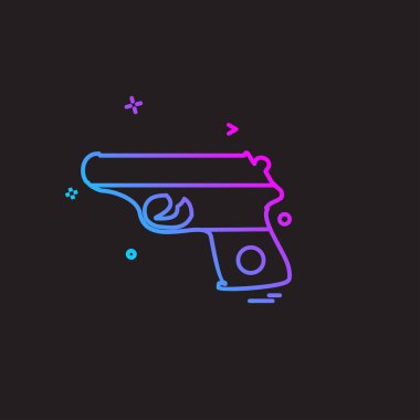 Silah simge tasarlamak vektör 