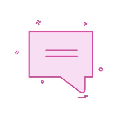 İleti simgesi tasarım vektörü