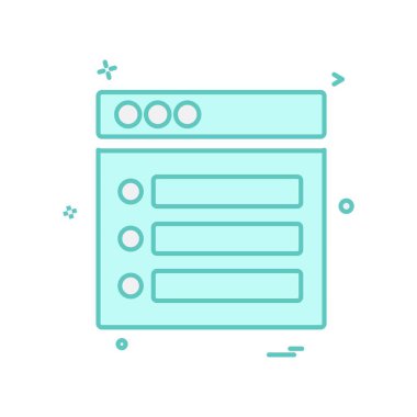 Web düzen simge tasarlamak vektör