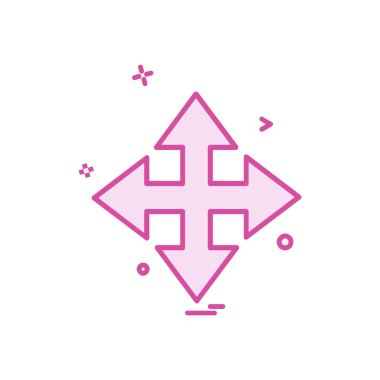 Ok simgesi tasarım vektörü