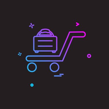 Seyahat simgesi tasarım vektörü