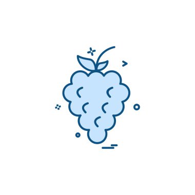 Meyve simgesi tasarım vektörü