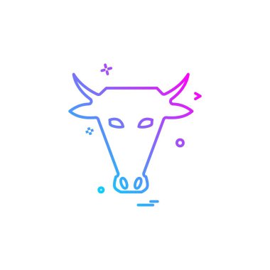 Hayvan simgesi tasarım vektörü