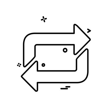 Ok simgesi tasarım vektörü