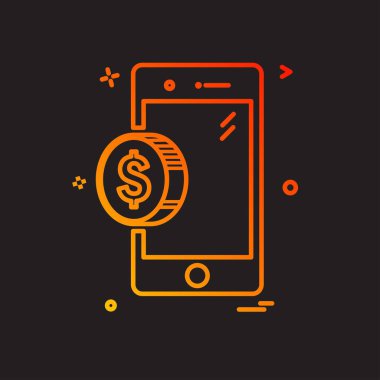 Akıllı telefon simge tasarlamak vektör 