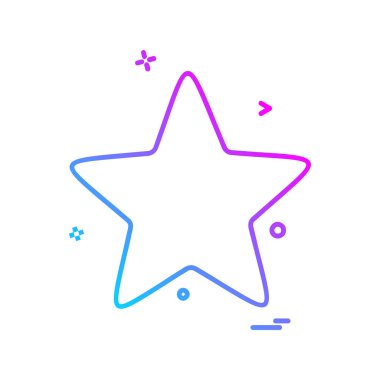 Yıldız simgesi tasarlamak vektör 