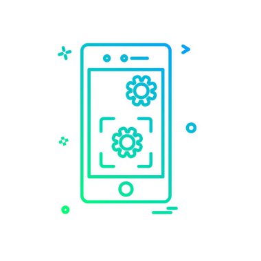 Akıllı telefon simge tasarlamak vektör 