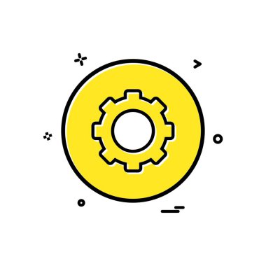 Ayar Dişli simge tasarlamak vektör 