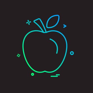 Apple simge tasarım vektörü