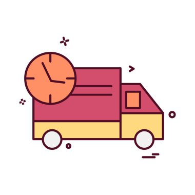 Kamyon simgesi tasarım vektörü