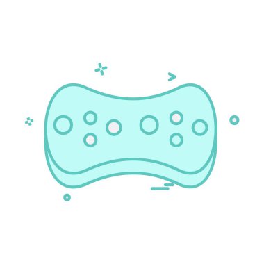 Sünger simgesi tasarım, vektör çizim 