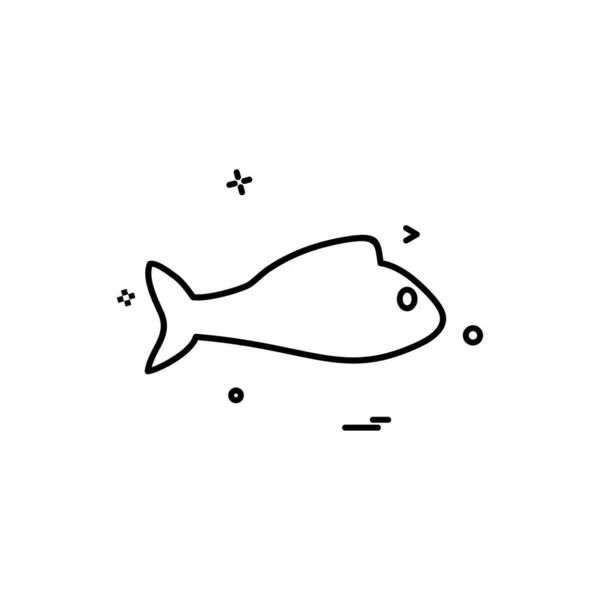 Design Vektor Für Fische — Stockvektor