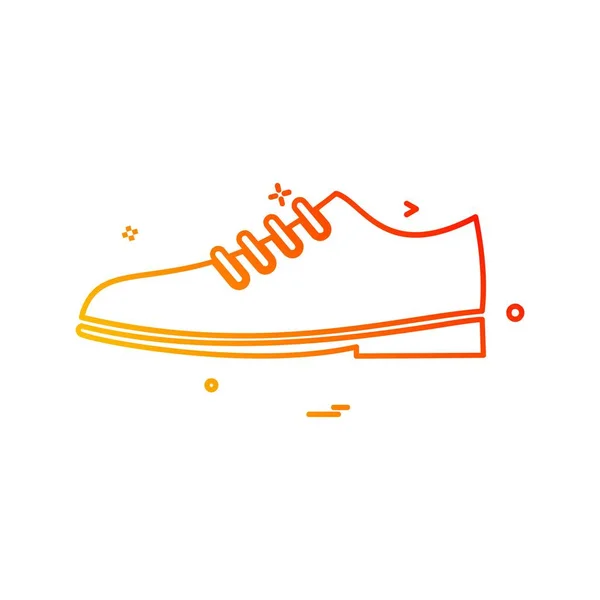 Zapatos Icono Diseño Vector Colorido Ilustración — Vector de stock