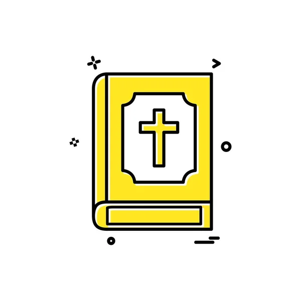 神圣的圣经图标设计向量 — 图库矢量图片