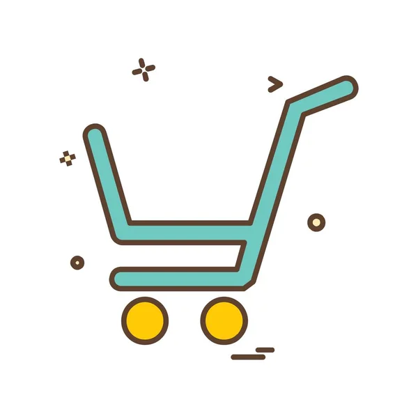 Shopping Icon Ontwerp Vector — Stockvector