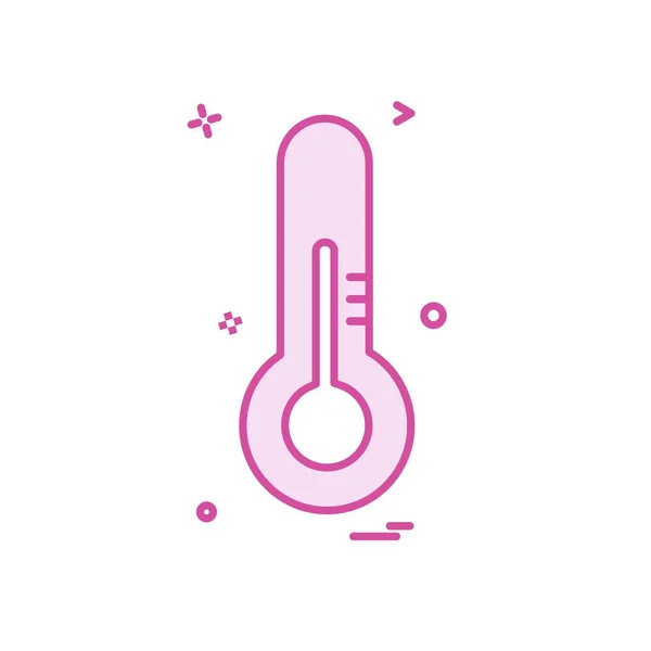 Thermometer Pictogram Ontwerp Vector — Stockvector