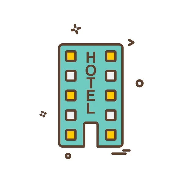 Icône Hôtel Design Vecteur — Image vectorielle